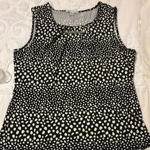 Polka Dot Sleeveless Top